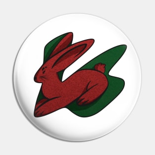 Red rabbit Pin