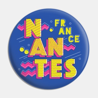 Retro 90s Nantes, France Pin