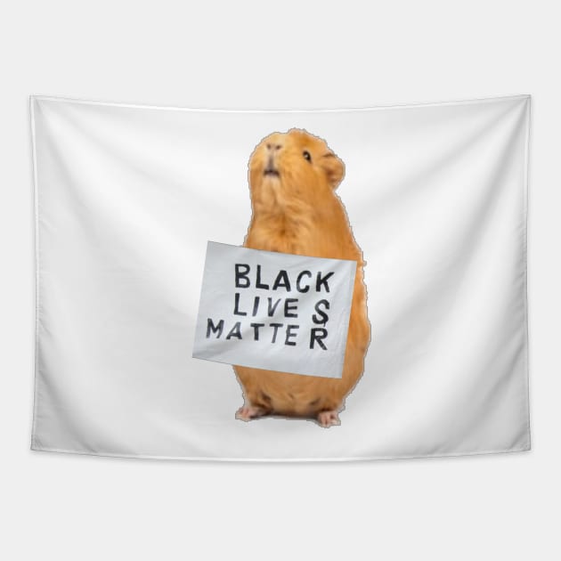 Guinea Pig Black Lives Matter Tapestry by marisaj4488