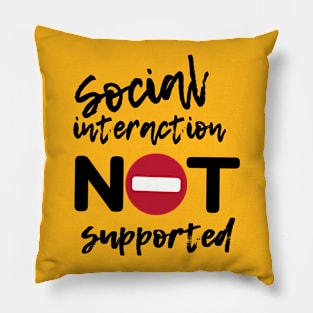 Social distancing Pillow