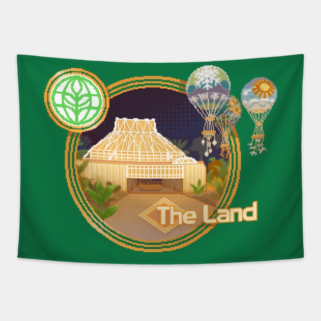 The Land Pixel Art Tapestry by retrocot