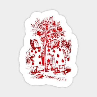 Alice in Wonderland (red) Magnet