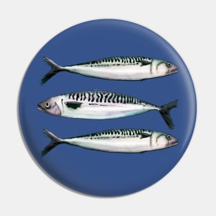 Mackerel Pattern - Fish Fans Pin