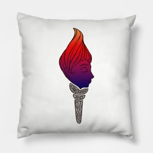 Young Women Logo (rainbow) Pillow