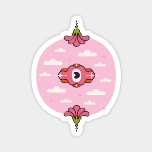 Groovy Pink Eye Magnet