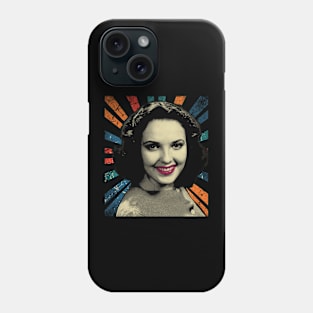 sketc vintage Linda Darnell Phone Case