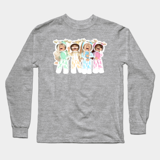 Girl Roblox Cow Outfit Roblox Long Sleeve T Shirt Teepublic Au - roblox cow shirt