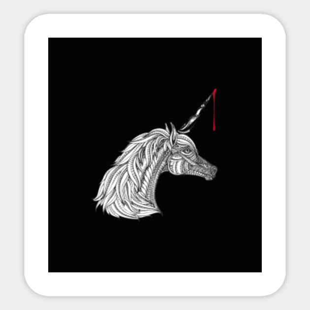 Unicorn Horse Lover Head Beautiful Blood Drawing Statue