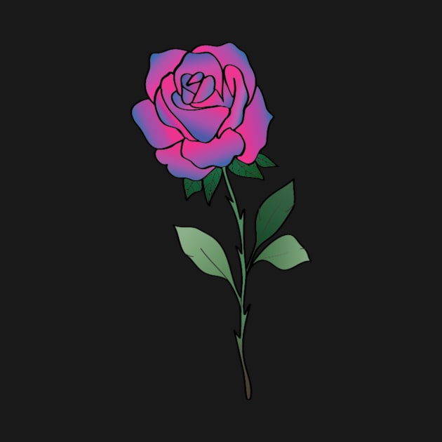 Bi Bisexual Rose Flag Colors Colours by Cosmic Latte