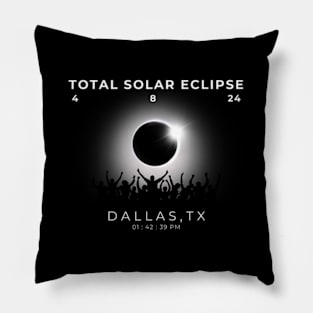 2024 Total Solar Eclipse Totality Dallas Texas Watch Py Pillow