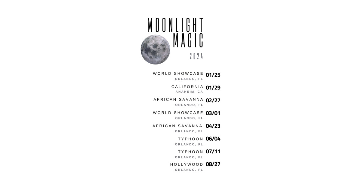 DVC Moonlight Magic 2024 Dark Disney Vacation Club TShirt TeePublic