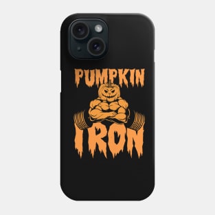 Halloween Pumpkin Barbell Iron Phone Case