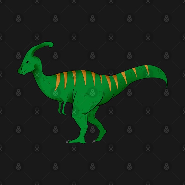 Parasaurolophus Dinosaur by TheBeardComic