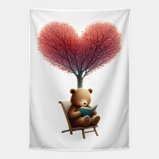 Valentine Love Bear Tapestry