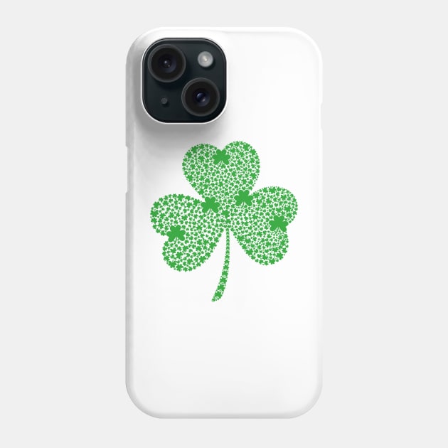 Clover Leaf Made Of Small Clover Leaves Phone Case by theworthyquote