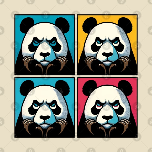 Pop Annoyed Panda - Funny Panda Art by PawPopArt