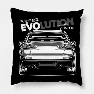 Lancer Evolution X (White Print) Pillow