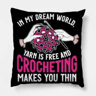 Crochet Yarn Crocheting Pillow