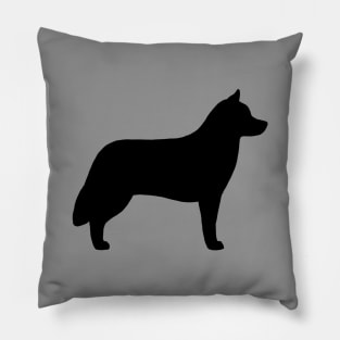 Siberian Husky Silhouette Pillow