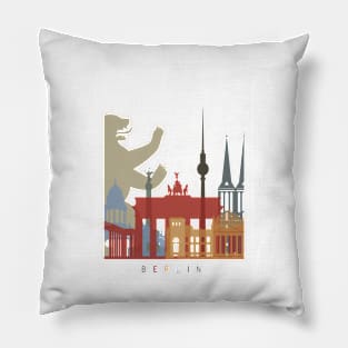 Berlín skyline poster Pillow