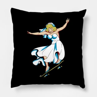 Skate bride Pillow