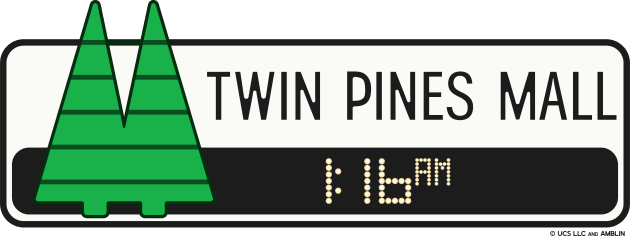 Twin Pines Mall (Back to the Future) Kids T-Shirt by PlaidDesign