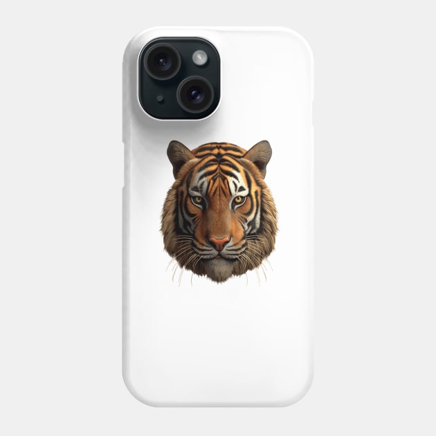 Face of a bengal tiger Phone Case by Elysium Studio