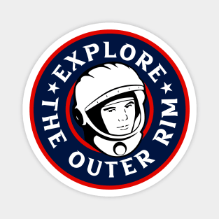 Explore The Outer Rim Space Design Magnet