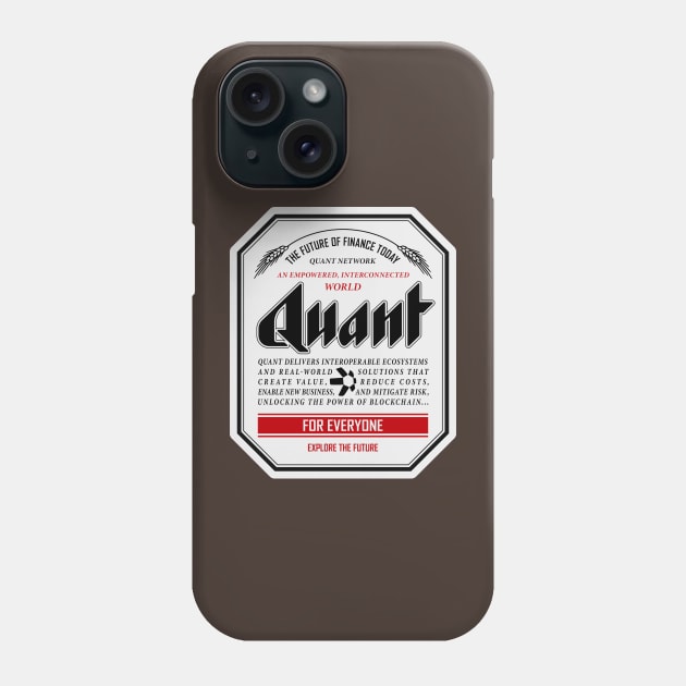 Quant Beer Label Phone Case by jeffsmoll