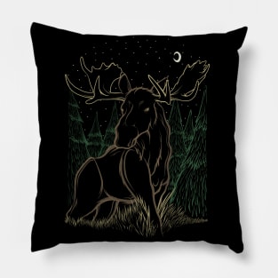 Canadian Bull Moose Pillow