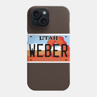 Utah Vanity license plate weber grill Phone Case