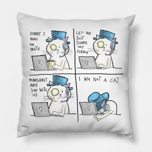 Dapper Cat - Zoom Call Pillow