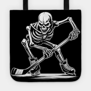 Hockey Skeleton Tote