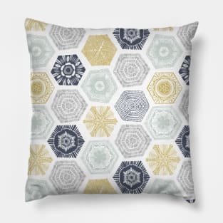 Geometric Hexagon Pattern Pillow