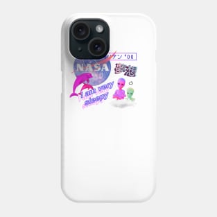 Nasa aliens vaporwave Phone Case