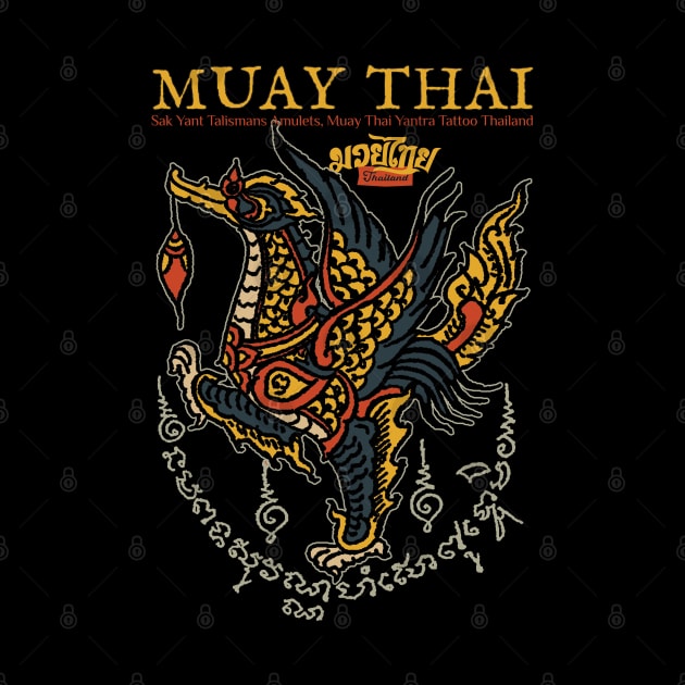 Muay Thai Swan Tattoo by KewaleeTee