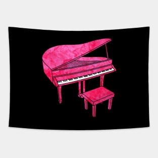 Pink Piano Tapestry