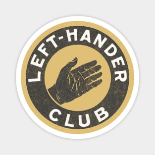 Left Handers Club  /  Retro Faded Design Magnet