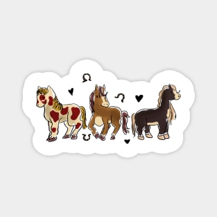 Chibi horse friendship Magnet