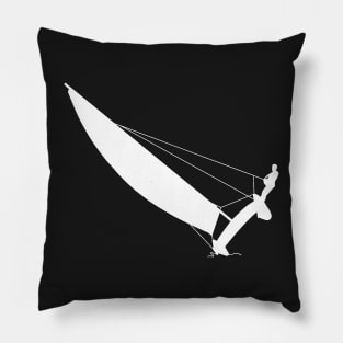 Pattern with catamaran trapeze sailing Pillow