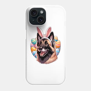 Belgian Laekenois Celebrates Easter with Bunny Ears Phone Case