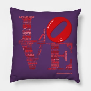 Love is Not Love- Shakespeare Sonnet 116 Pillow