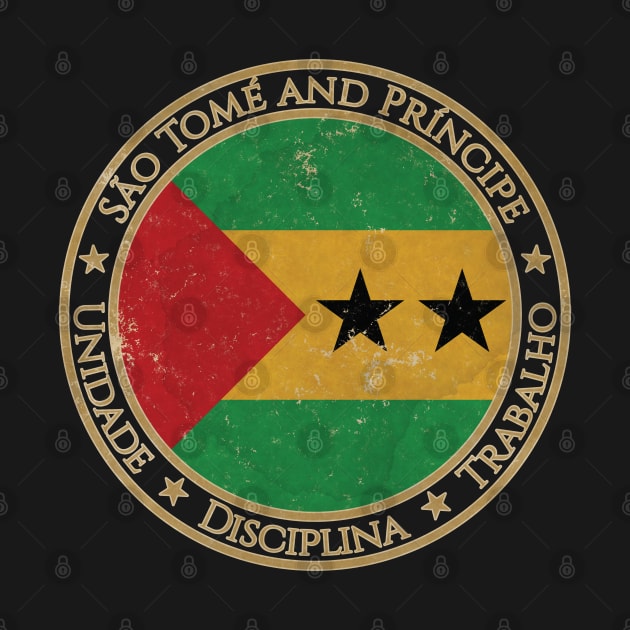 Vintage Democratic Republic of Sao Tome and Príncipe Africa African Flag by DragonXX