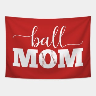 Baseball Mom Tapestry