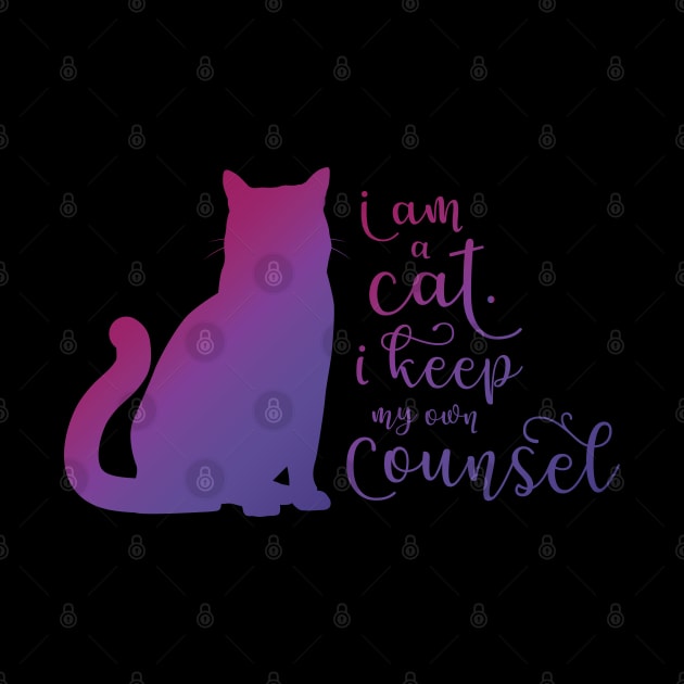 I am a cat, I keep my own counsel by Yue