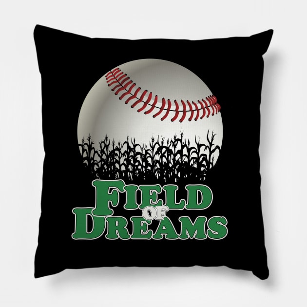 Is This Heaven? No It's Iowa Corn Field Of Baseball Dreams Pillow by justiceberate