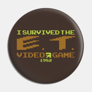 I Survived the E. T. Video Game Pin