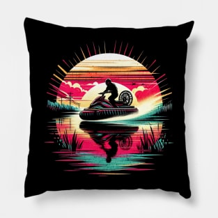 Swampboat Design Pillow