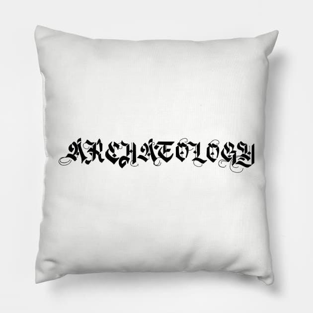 Gothic Archaeology Pillow by Trowel-Tales