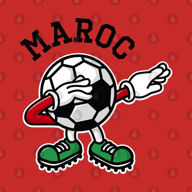 Maroc Morocco dab dabbing soccer football by LaundryFactory